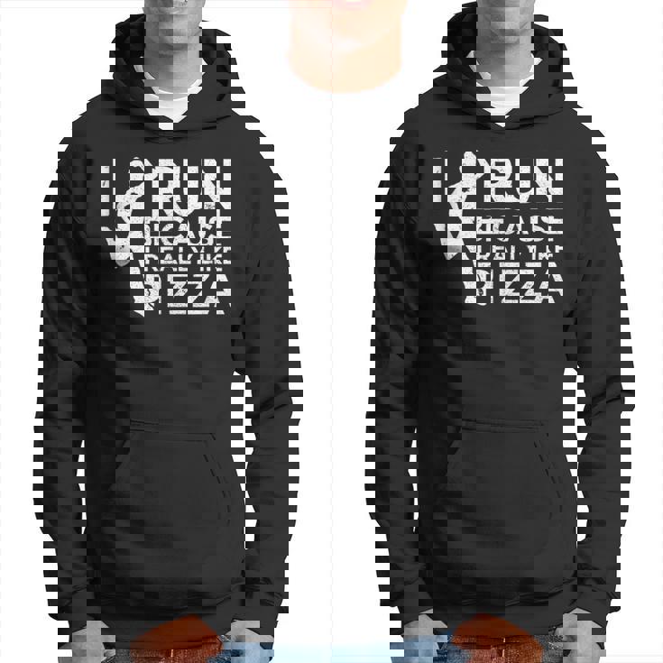 Marathon Cardio Running Pizza Lover Hoodie