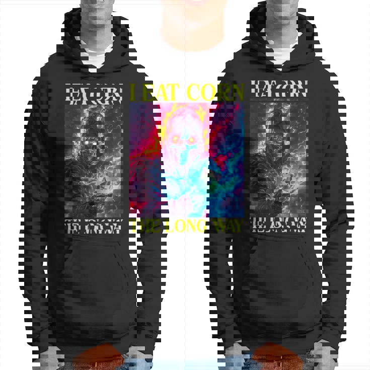 Oddly Specific Dank Meme Flaming Skeleton Hoodie