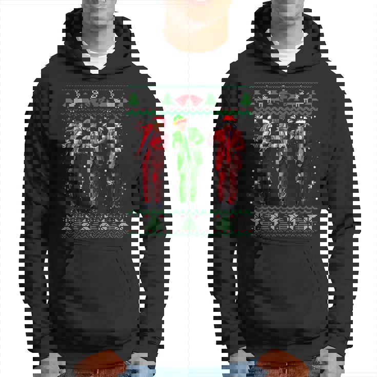 Trump Dance Elf Santa Christmas Ugly Sweater Xmas Hoodie