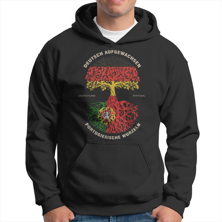 German Grown Portuguese Roots Portugal Flag Kapuzenpullover