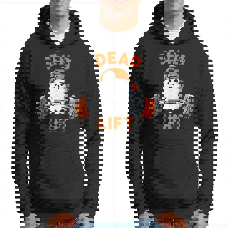 Ghost Dead Lift Halloween Gym Gymer Weightlifting Hoodie