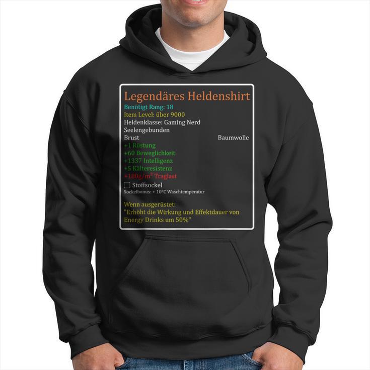 For Gamers And Mmo Rpg Nerds Legendary Heroes Kapuzenpullover