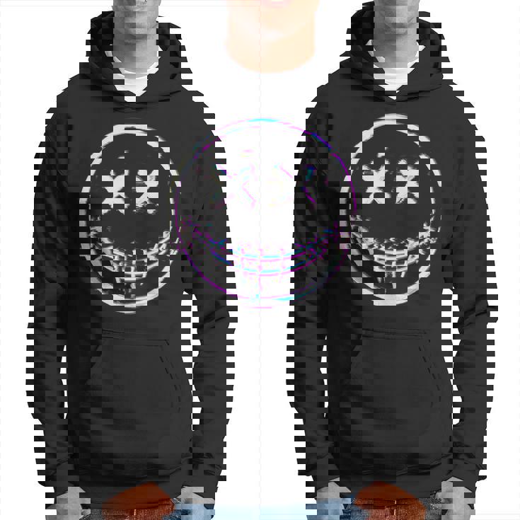Glitchcore Smile With Stitched Mouth Dizzy Face Emoticon