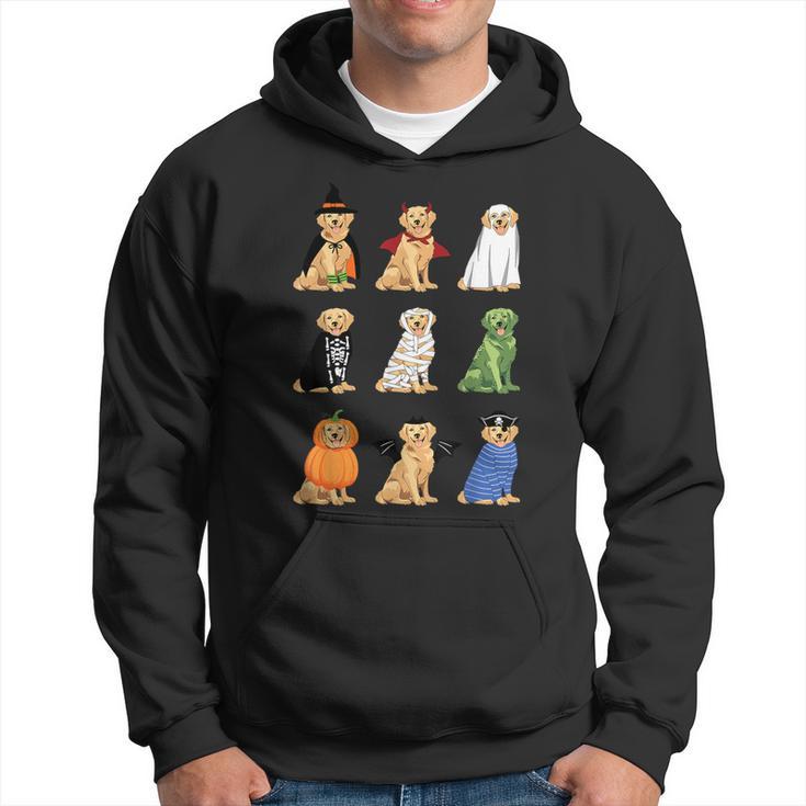 Golden Retriever Dog Halloween Costume Ghost Monster Hoodie - Seseable
