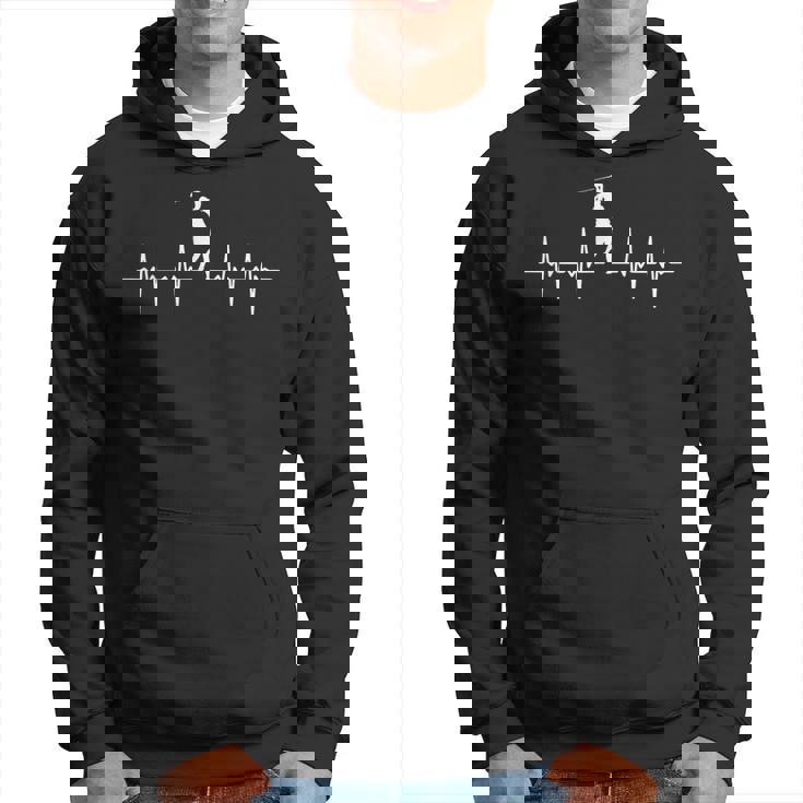 Graphic Golf Heartbeat Retro Styles Golf Lovers Outfits Hoodie