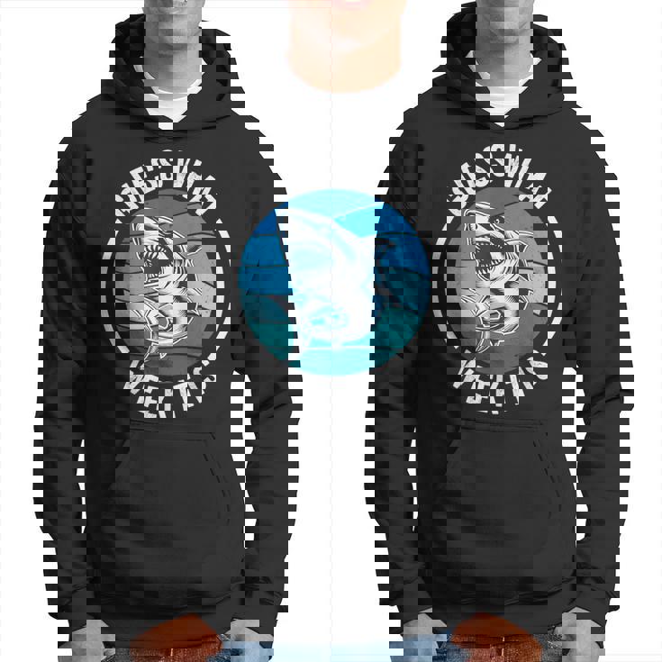 Guess What Week It Is Shark Joke Retro Vintage Ocean Hoodie