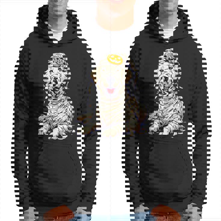 Halloween English Cream Golden Retriever Dog Cute Puppy Hoodie