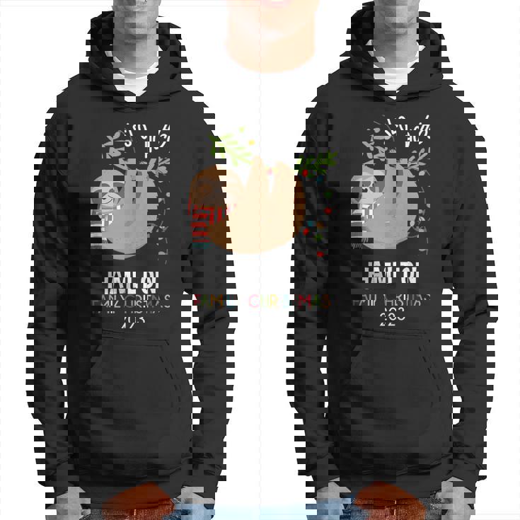 Hamilton Family Name Hamilton Family Christmas Hoodie