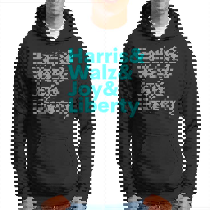 Harris Walz Joy Liberty Harris Walz Waltz 2024 Retro Hoodie