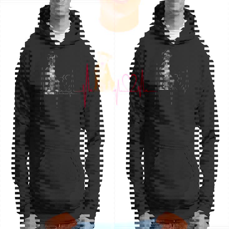 Heartbeat Boxer Dog Hoodie