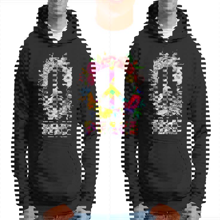 Hippie Symbole De Paix Fleur Colorée Idée Cadeau Enfant Sweat à capuche