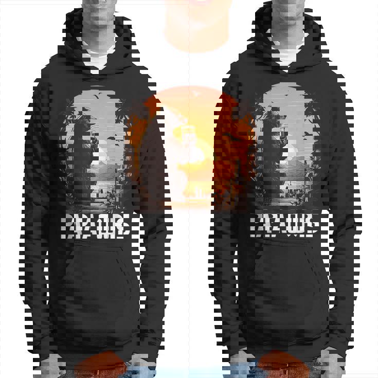 Style Décontracté Homme Sweat Papabear Design Ours Casquette