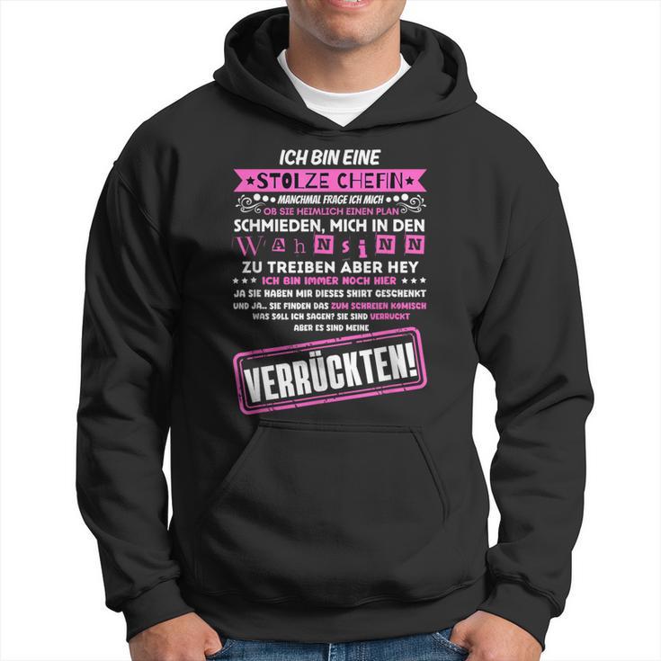 Ich Bin Eine Stolze Chefinon Einer Truppeerrückter Kapuzenpullover