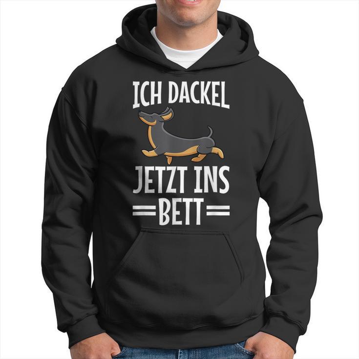 Ich Dachshund Jetzt Ins Bett Hund Müde Schlaf Sleep Kapuzenpullover