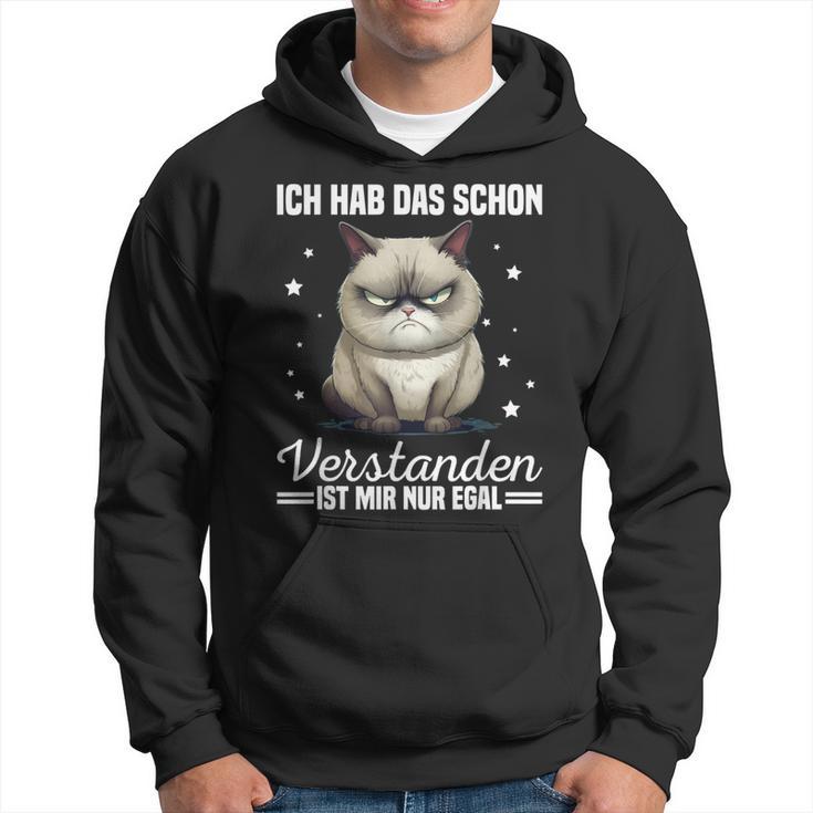 Ich Hab Das Schonerstanden Ist Mir Nur Egal Katze Angervt Kapuzenpullover