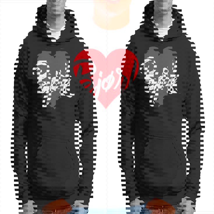 Ich Liebe Bjørkorname Liebe Herz Sweat à capuche
