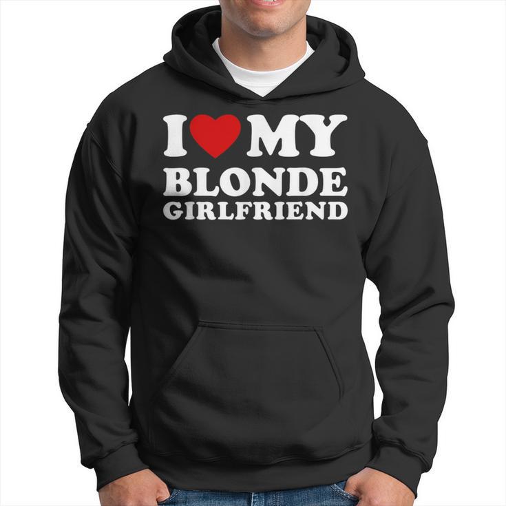 Ich Liebe Meine Blonde Freund Kapuzenpullover