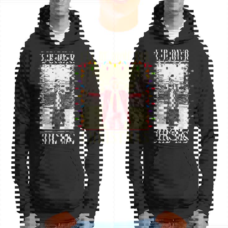 I'll Be Home For Christmas 2024 Family Xmas Pajamas Matching Hoodie
