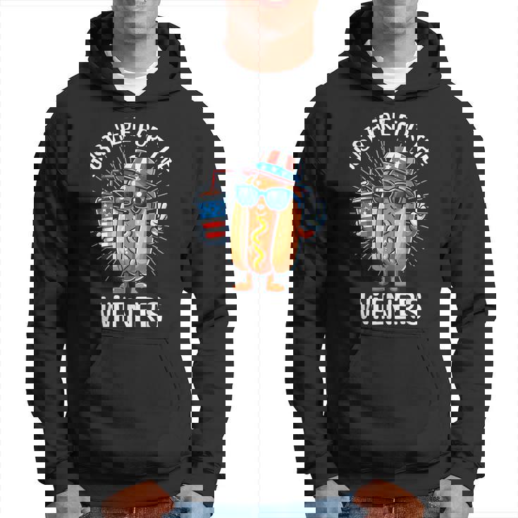 I'm Just Here For The Wieners Fourth Of July Hot Dogs Hoodie