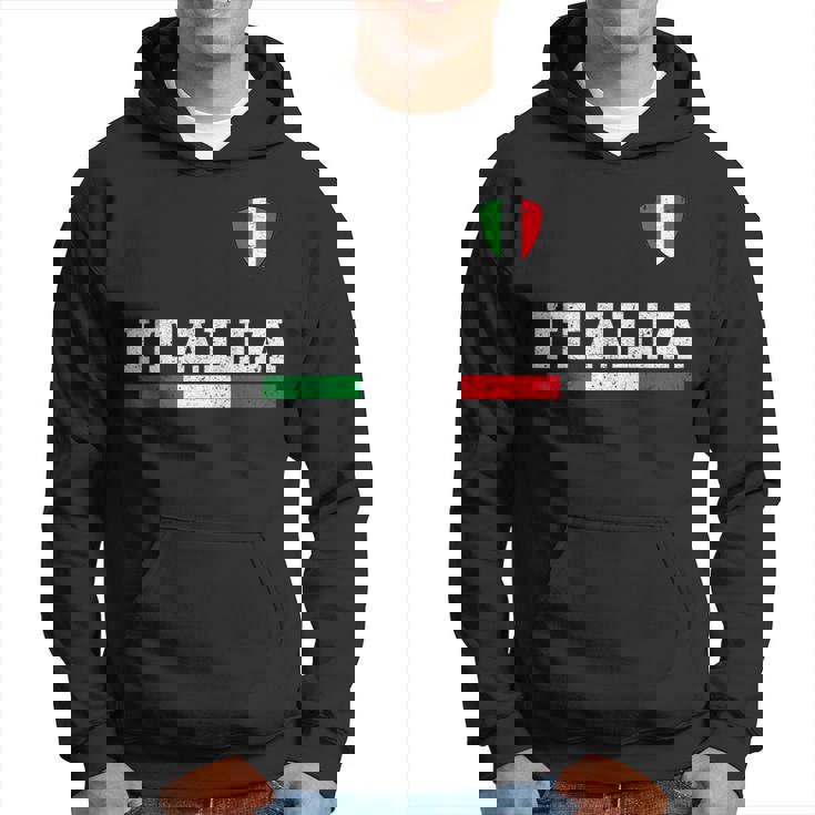 Italia 2024 Bandiera Italia Classica Felpa con cappuccio