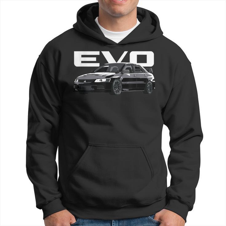 Jdm Car Evo 9 Asphalt Kapuzenpullover