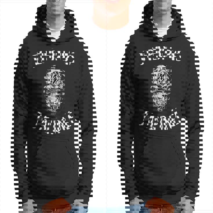 Sweat à Capuche Humoristique 'J'Peux Pas J'ai Plongée' | Cadeau Parfait Pour Plongeur - Coupe Classique