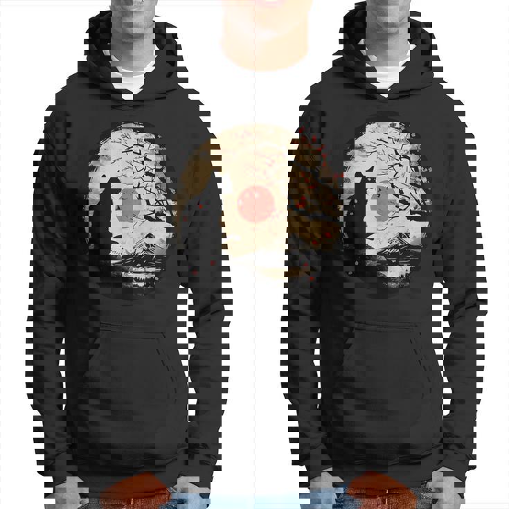 Kawaii Cat Anime Japanese Retro Cat Hoodie