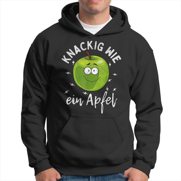 Knackig Wie Ein Apple Nutritionitamin Fruit Apple Saying Kapuzenpullover