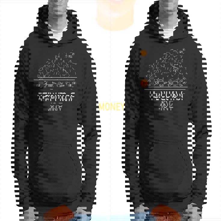 La Evolución Del Dinero Camisa Divertida Bitcoin Criptomoneda Sudadera