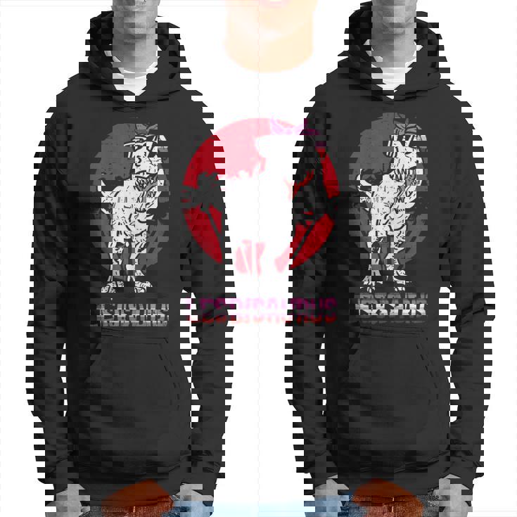 Lesbisaurus Dinosaur Lesbian T-Rex Lgbt Lesbian Gay Pride Felpa con cappuccio