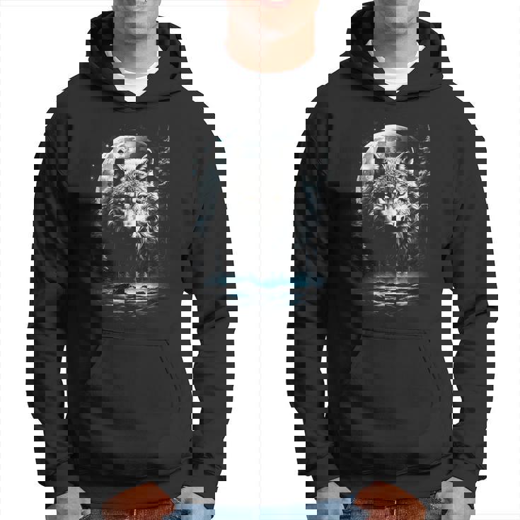 Lobo Con Luna Sudadera Regaloses