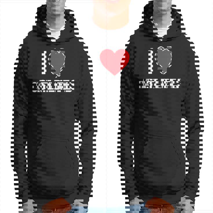 I Love Castelldefels Ciudad En España Con Red Love Heart Sudadera