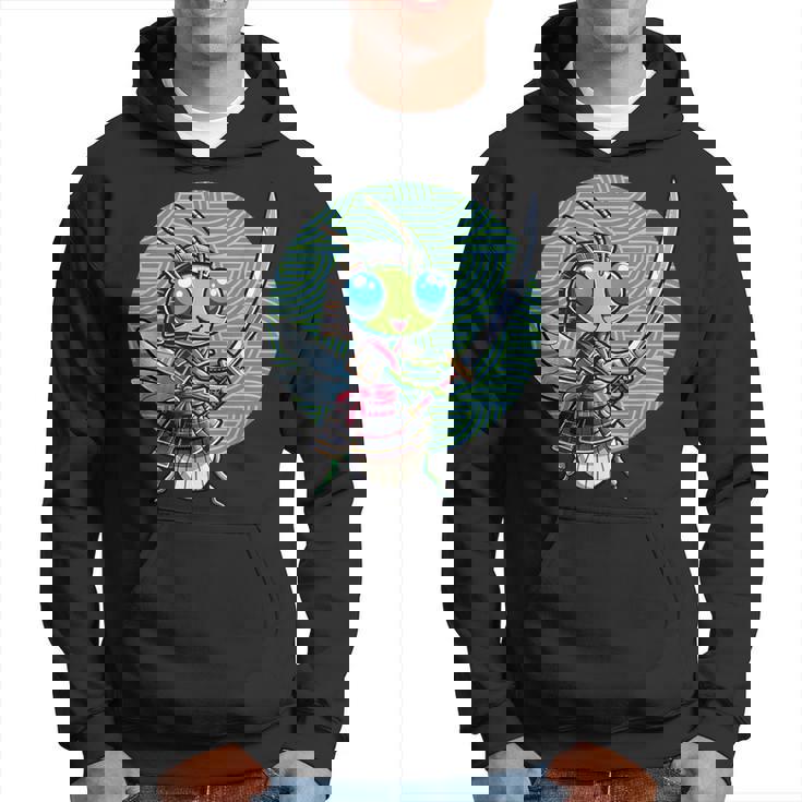 Mantide Religiosa Anime Samurai Mantide Religiosa Felpa con cappuccio