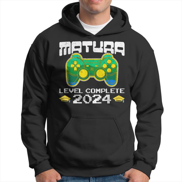 Matura 2024 Level Complete Maturanten Gamer Kapuzenpullover