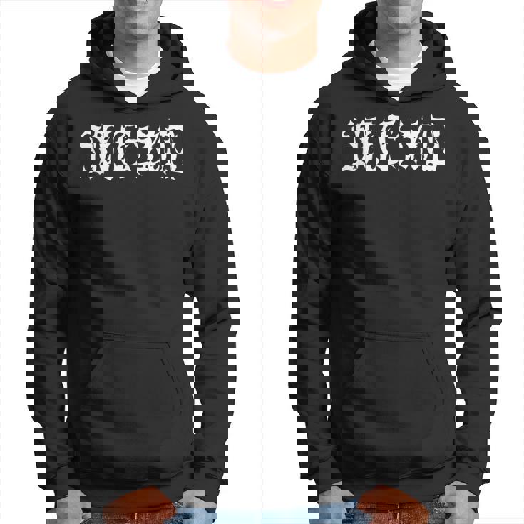 Mead Streetwearintage Cholo Script Goth Inspired Felpa con cappuccio