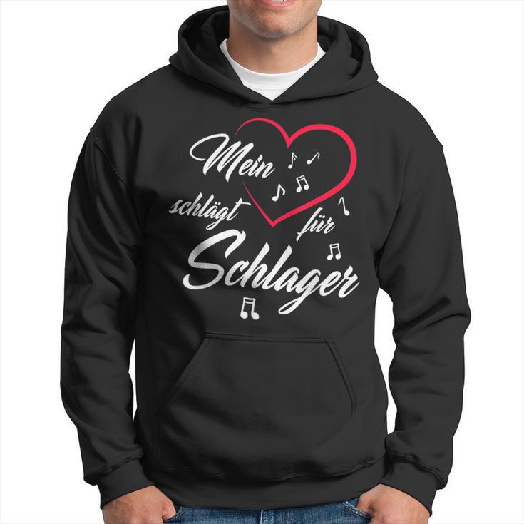 Mein Herz Schlag Für Schlager Musik Schlagfan Kapuzenpullover