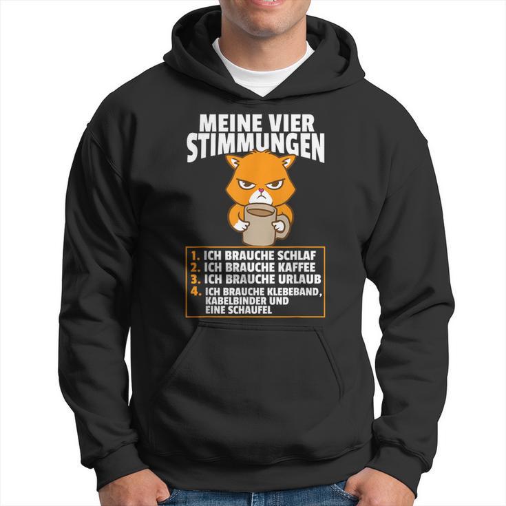 Meineier Stimmungen Cat Sarcasm Slogan Kapuzenpullover