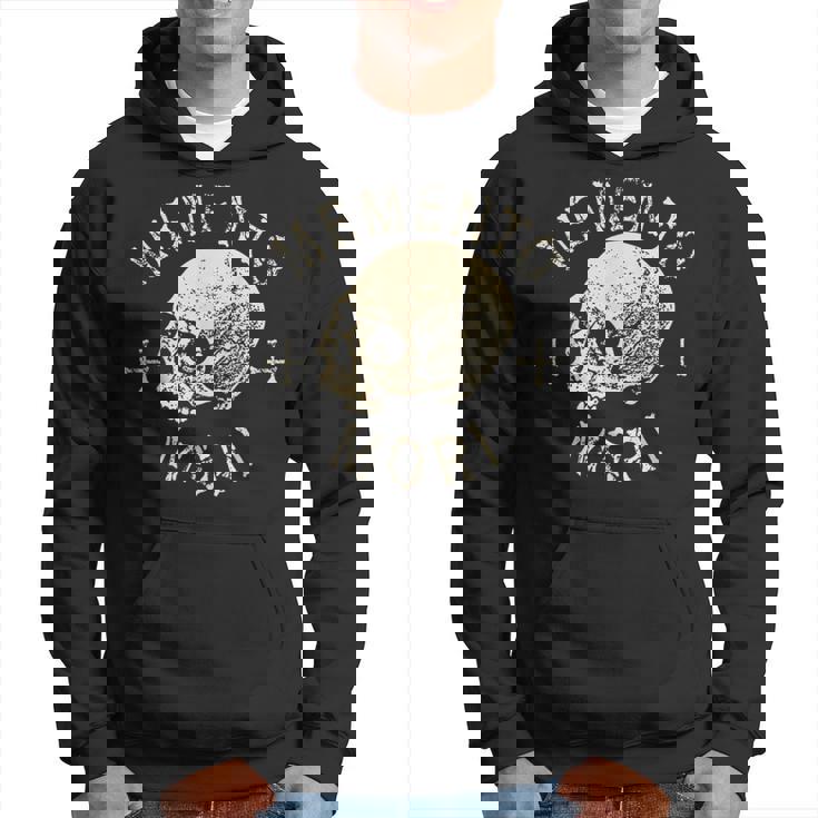 Memento Mori Calavera Humana Remember Death Estoico Tatuaje Pensador Sudadera