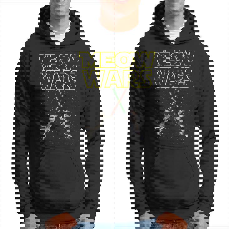 Meow Wars Gatto Camicia Regali Divertenti Per Gli Amanti Dei Gatti Felpa con cappuccio