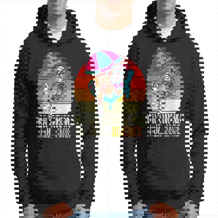Merry Christmas In July Beaches Summer Christmas In July Hoodie