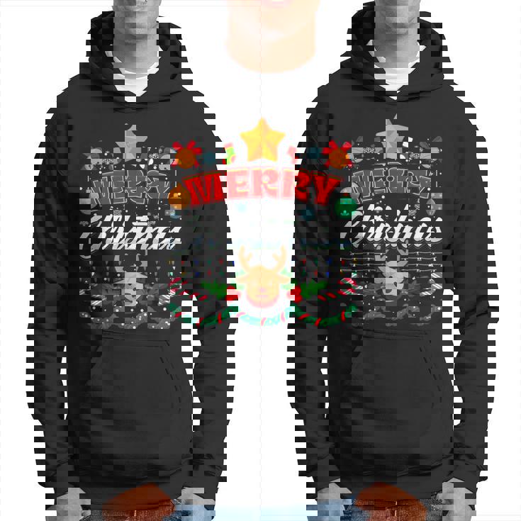 Merry Christmas Reindeer Family Merry Christmas Xmas Hoodie
