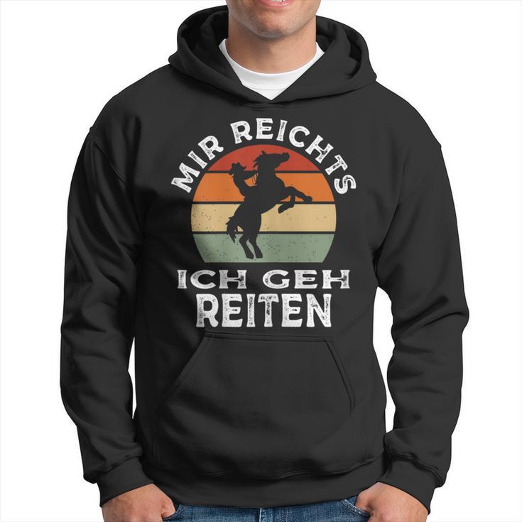 Mir Reichts Ich Geh Reiten Retrointage Rider S Kapuzenpullover