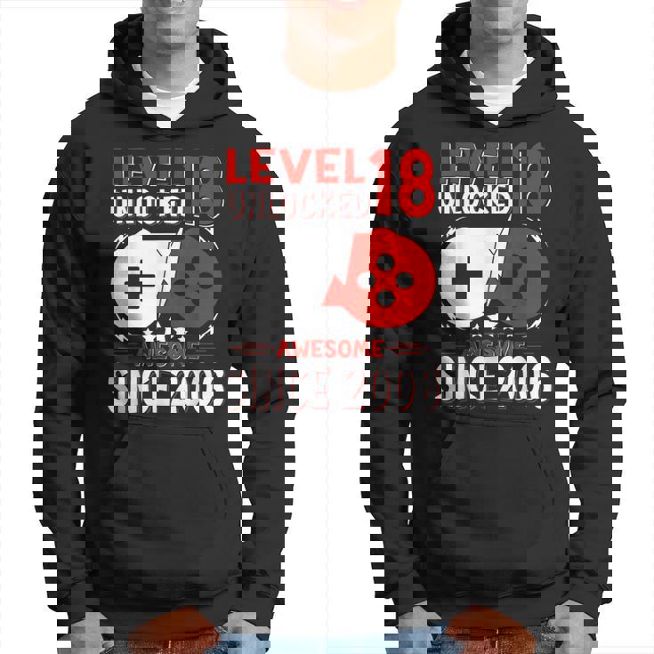 Nivel 18 Desbloqueado 18 Años Cumpleaños Gamer 18 Años Sudadera