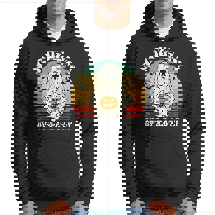 No Diggity Bout To Bag It Up Cute Ghost Halloween Hoodie