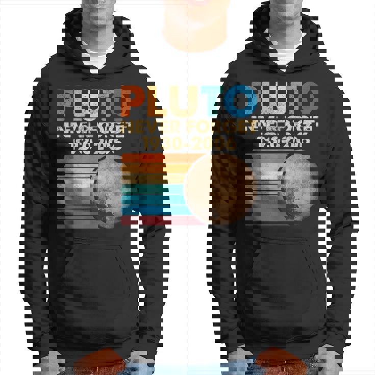 Nunca Olvides A Plutón Estilo Retro Espacio Divertido Sudadera