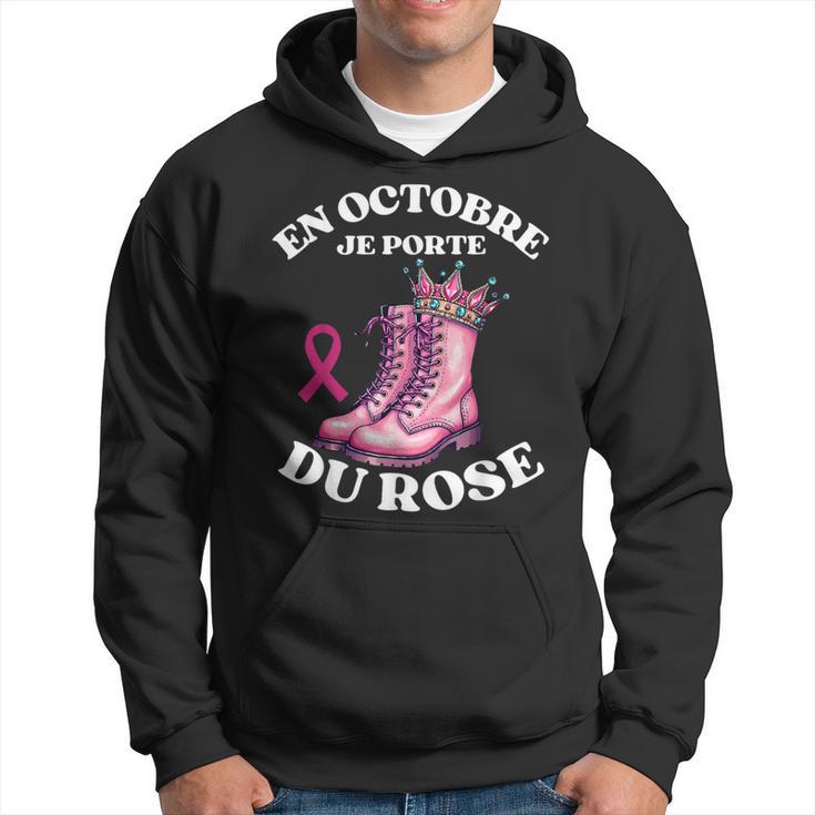 Sweat à Capuche Octobre Rose Avec Ruban Cœur - Pour Soutenir La Sensibilisation Au Cancer Du Sein, Cadeau Symbolique