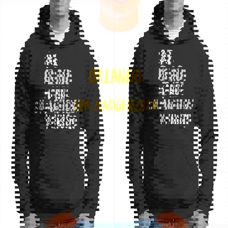 Orlando Maglia Con Testo Divertente Uomo Ragazzo Bambino Felpa con cappuccio