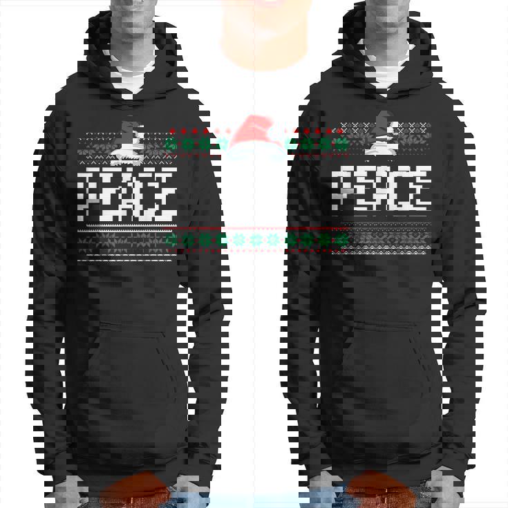 Peace I Come In Peace Couples Ugly Christmas Xmas Sweaters Hoodie