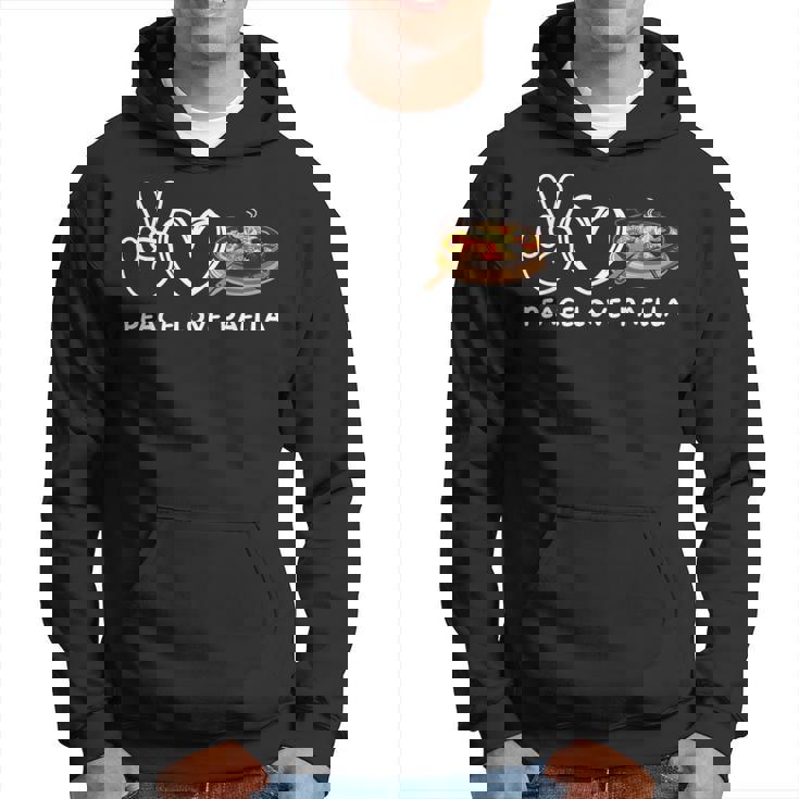 Peace Love Paella Retro Paella Amante De La Comida Sudadera