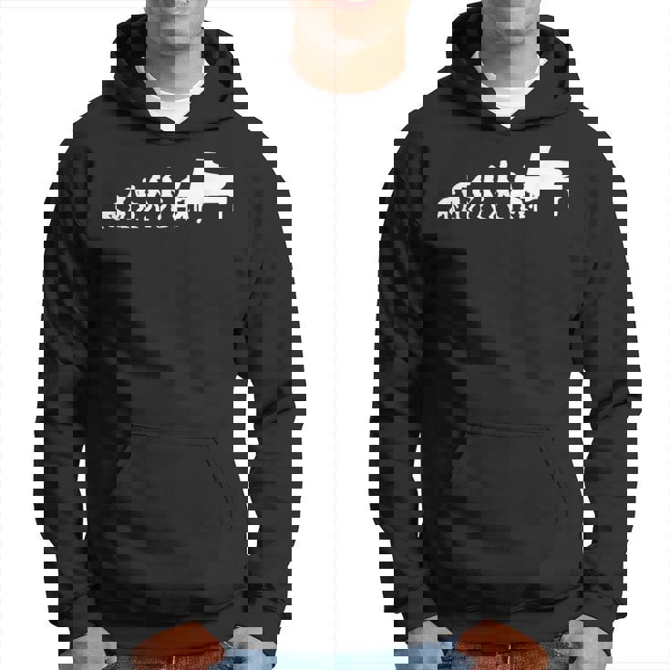 Pianist Evolution Musician Classical Music Piano Idea Hoodie